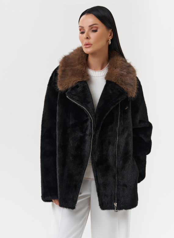Куртка "косуха" из эко меха