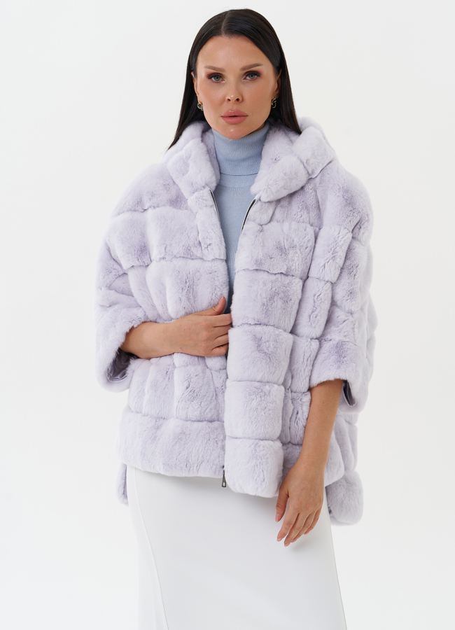 Шуба из меха кролика модель № 27819 универмаг малина