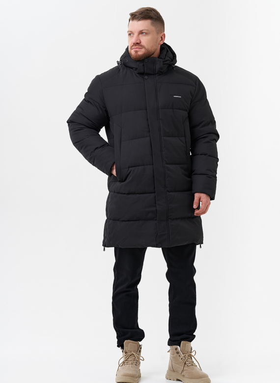 Мужской пуховик с капюшоном 