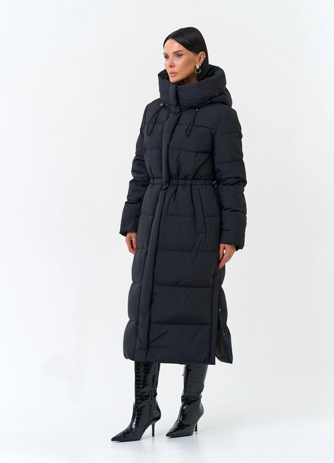 Женский пуховик с капюшоном модель № 33996 универмаг малина фото