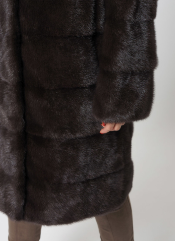 Норковая шуба с капюшоном трансформер 4 в 1