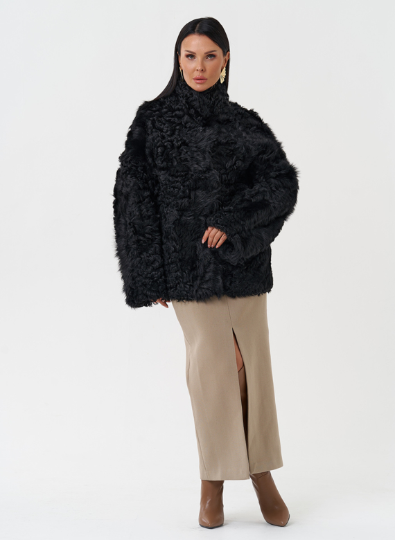 Женская двухсторонняя натуральная дубленка